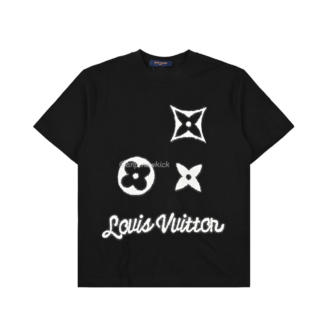 Louis Vuitton 24ss 3d Foam Printed Short Sleeves T Shirt (8) - newkick.cc